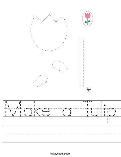 Make a Tulip Worksheet