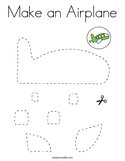 Make an Airplane Coloring Page