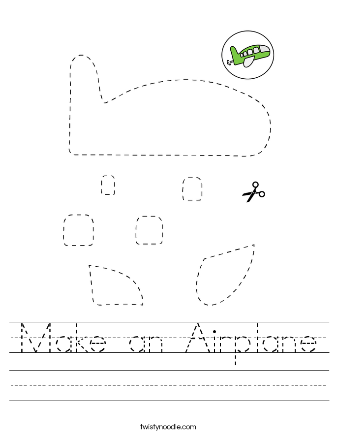 Make an Airplane Worksheet
