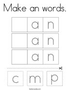 Make an words Coloring Page
