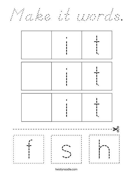 Make it words. Coloring Page