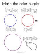 Make the color purple Coloring Page