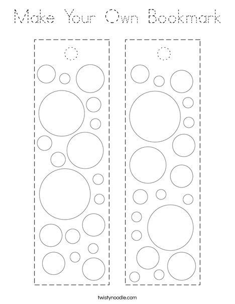 Make Your Own Bookmark Coloring Page