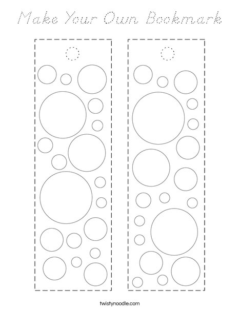 Make Your Own Bookmark Coloring Page