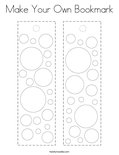 Make Your Own Bookmark Coloring Page