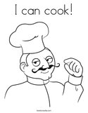 I can cook Coloring Page