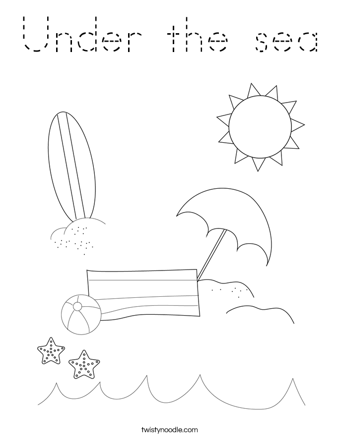 Under the sea Coloring Page