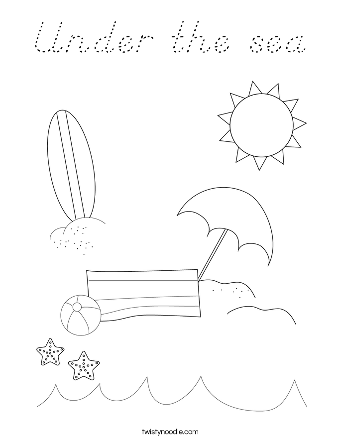 Under the sea Coloring Page