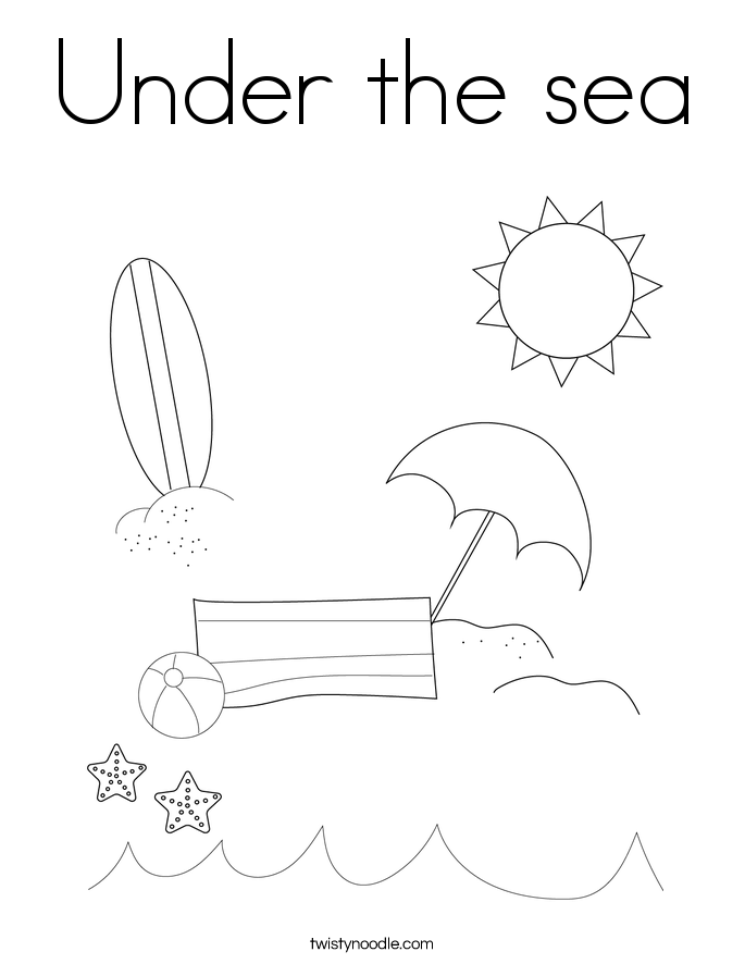 Under the sea Coloring Page