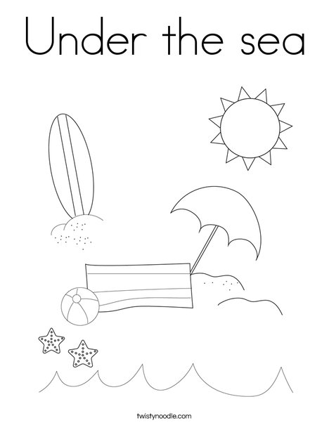 Man on the Beach with Ball Coloring Page