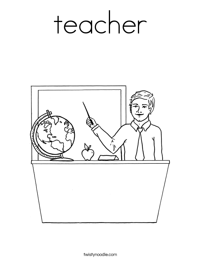 teacher Coloring Page