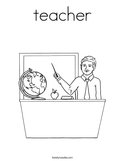 teacher Coloring Page