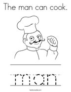 The man can cook Coloring Page