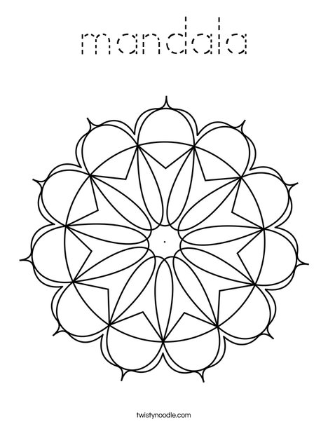 Mandala by Mandala You! Coloring Page