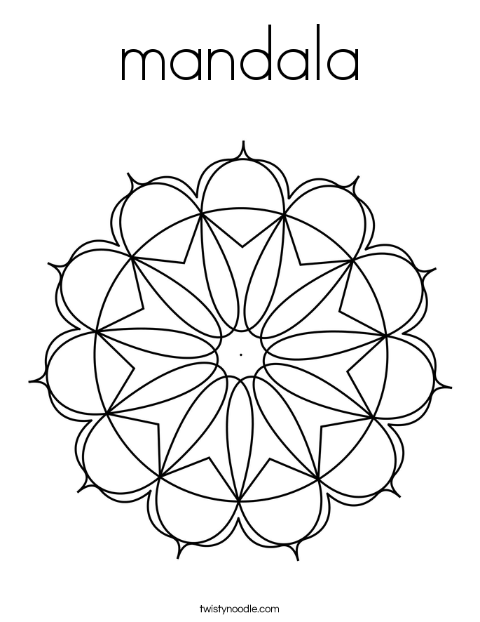 mandala Coloring Page