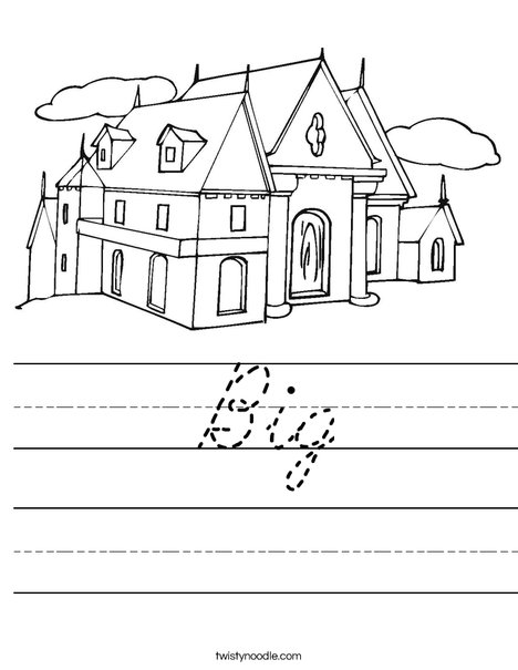 Mansion Worksheet