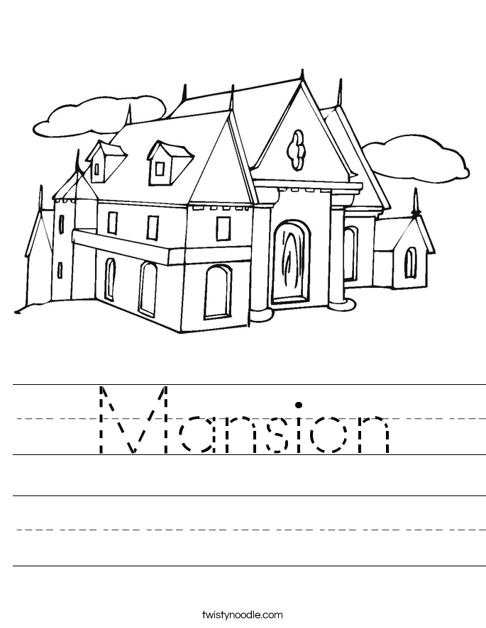 Mansion Worksheet