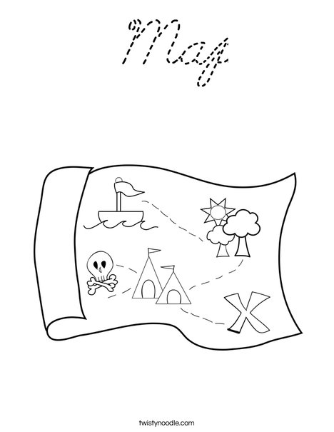 Map Coloring Page