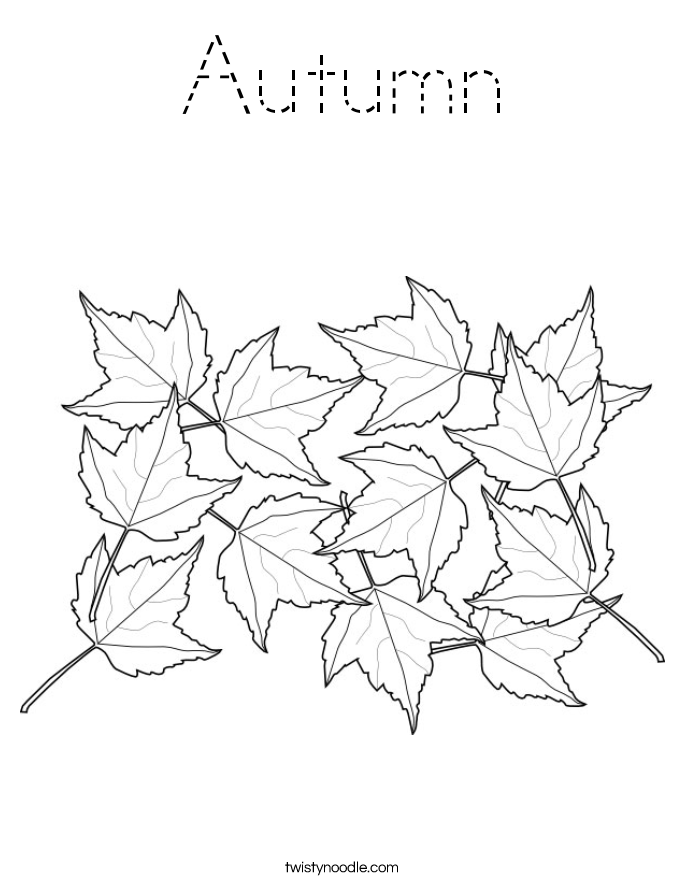 Autumn Coloring Page