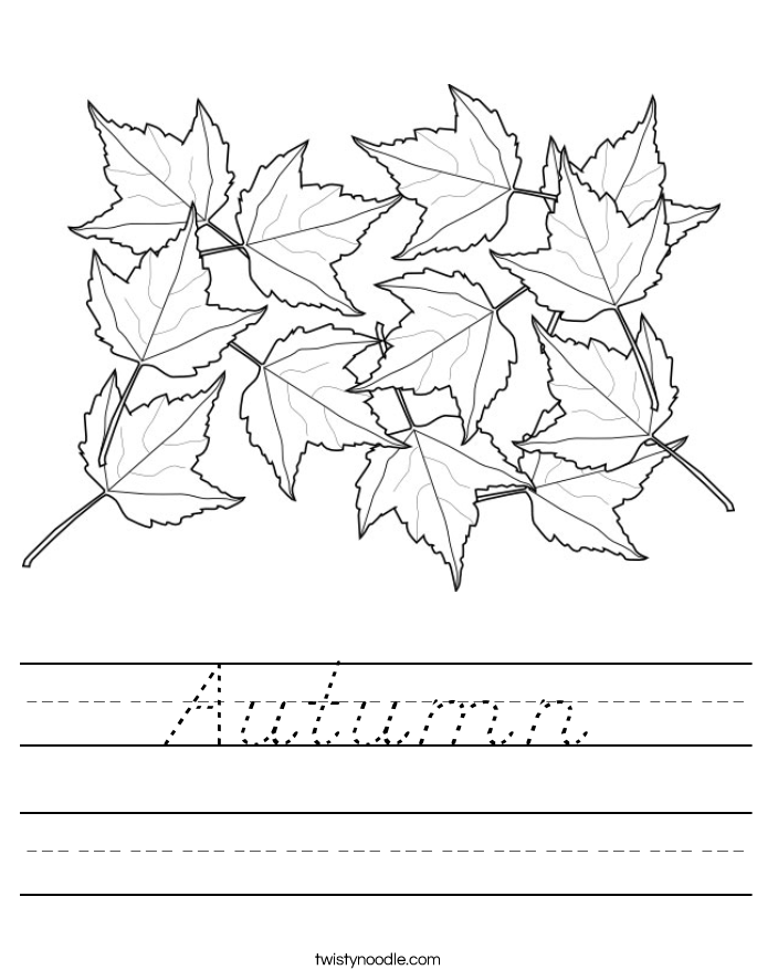 Autumn Worksheet