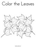 Color the Leaves Coloring Page