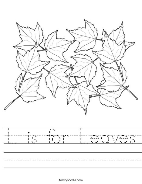 Maple Leaves Worksheet