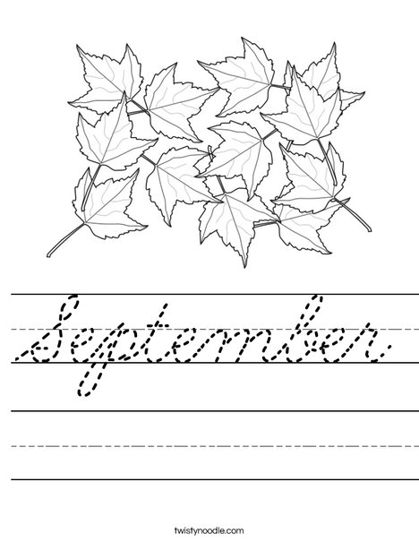 Maple Leaves Worksheet