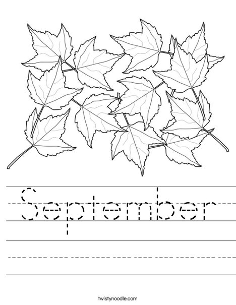 Maple Leaves Worksheet
