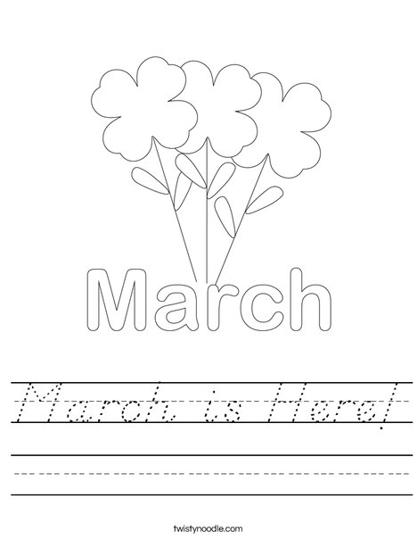 March is Here! Worksheet