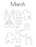 March Coloring Page