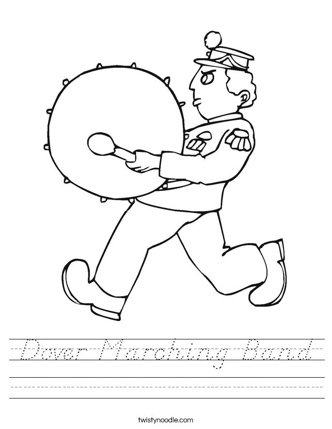Dover Marching Band Worksheet