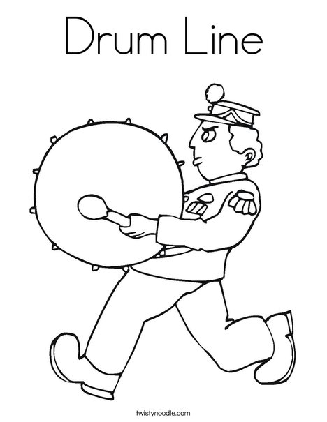 Marching Band Coloring Page