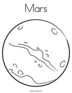 Mars Coloring Page