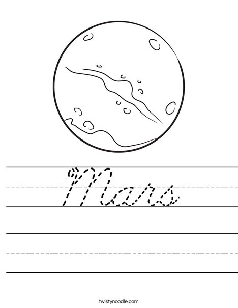 Mars Worksheet
