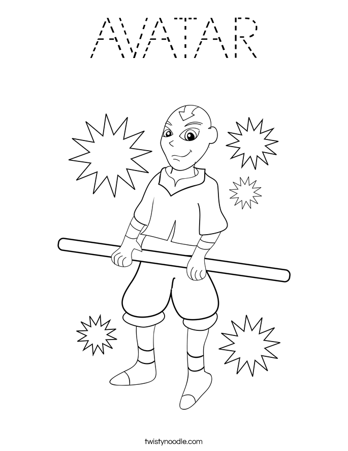 AVATAR Coloring Page