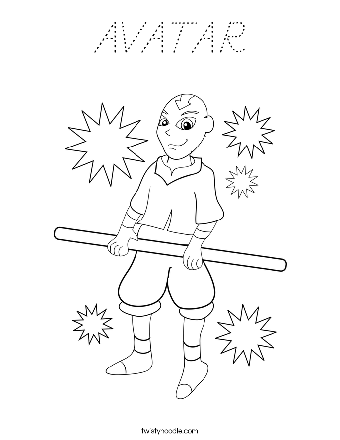 AVATAR Coloring Page