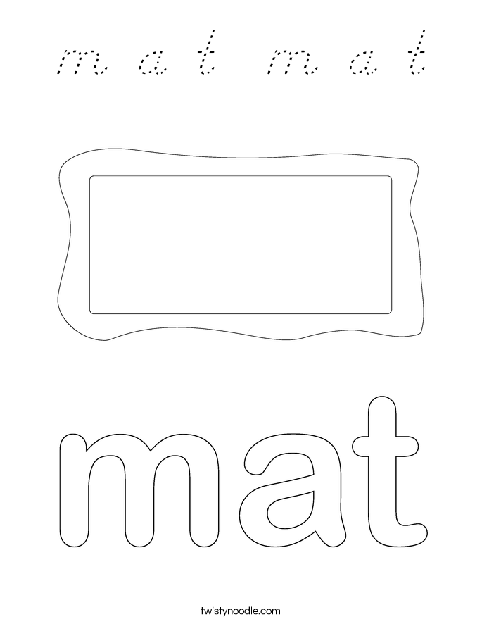 m a t  m a t Coloring Page