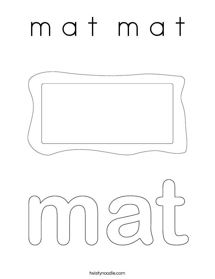 m a t  m a t Coloring Page