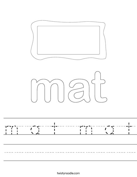 Mat Worksheet