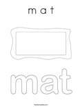 m a t Coloring Page