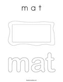 m a t Coloring Page