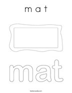 m a t Coloring Page