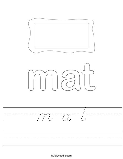 Mat Worksheet