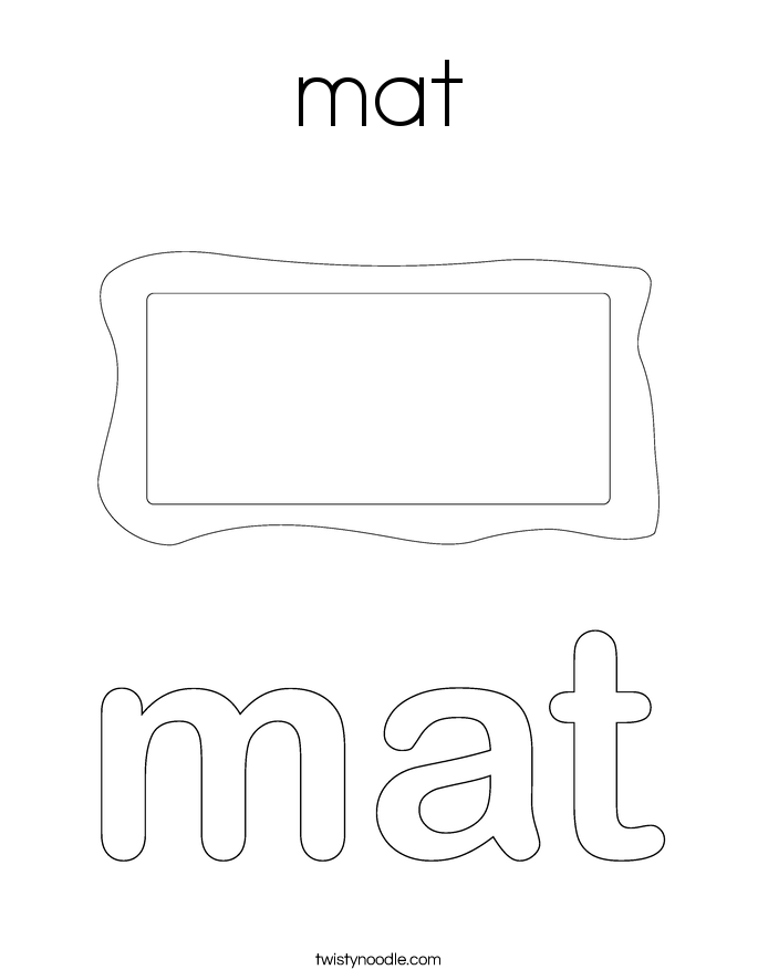 mat Coloring Page