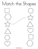 Match the Shapes Coloring Page