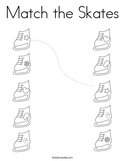 Match the Skates Coloring Page