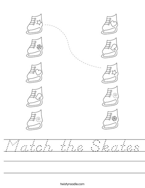 Match the Skates Worksheet