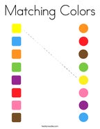 Matching Colors Coloring Page