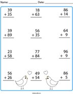 second grade addition math worksheets twisty noodle