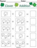 Add the Clovers Math Worksheet